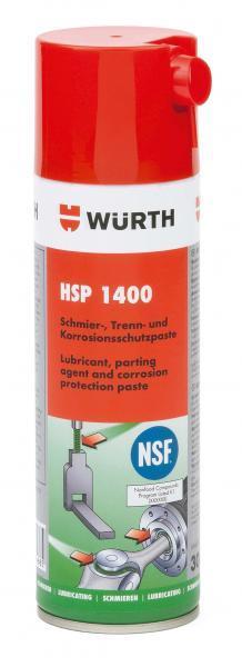 HSP 1400 nerūsējošā tērauda skrūvju speciālais smērviela, 300 ml WÜRTH